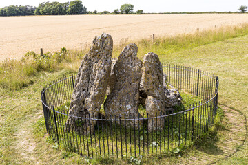 Wall Mural - The Rollright Stones, Warwickshire UK - This portal dolmen burial chamber probably dates from c.3500 BC and is known today as The Whispering Knights.