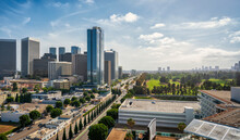 View Of Century City And Santa Monica Blvd From Waldorf Astoria Rooftop.