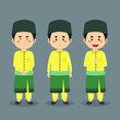Malaysian Character with Various Expression