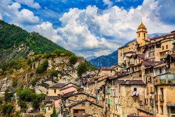 Wall Mural - From the Village of Saorge, Alpes-Maritimes, Provence, France