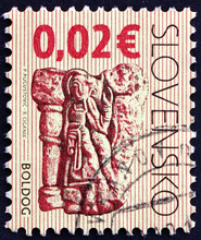 Postage Stamp Slovakia 2009 Sculpture From Church In Boldog