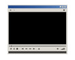 © o_a - Vintage video player interface. Retro style multi media player window.