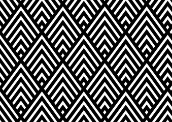 Wall Mural - abstract geometric zig zag hipster fashion hexagon pattern, rhombuses pattern monotone color backgro