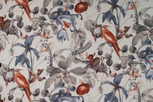 Pattern With Flowers On Fabric