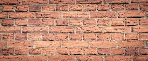 Sticker - red brick with visible details. background or texture