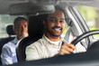 © Syda Productions - transportation, vehicle and people concept - happy smiling indian male driver driving car with passenger