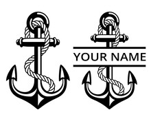 Anchor SVG, Anchor SVG Bundle, Nautical SVG, Anchor Clipart, Anchor Silhouette, Anchor Cut File, Anchor Monogram, Wheel Svg, Ocean Svg
