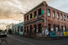 Melbourne Fitzroy Building Graffiti
