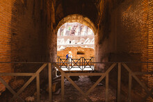 Inside Of The Colosseum. 