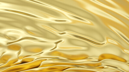 Wall Mural - Abstract golden liquid background. Golden wave background. Gold texture. Lava, nougat, caramel, amber, honey, oil. 