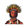 male indigenous chief character