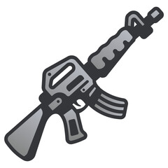 Wall Mural - assault rifle  icon