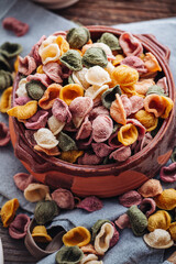 Wall Mural - Hand made Orecchiette pasta with natural flavors