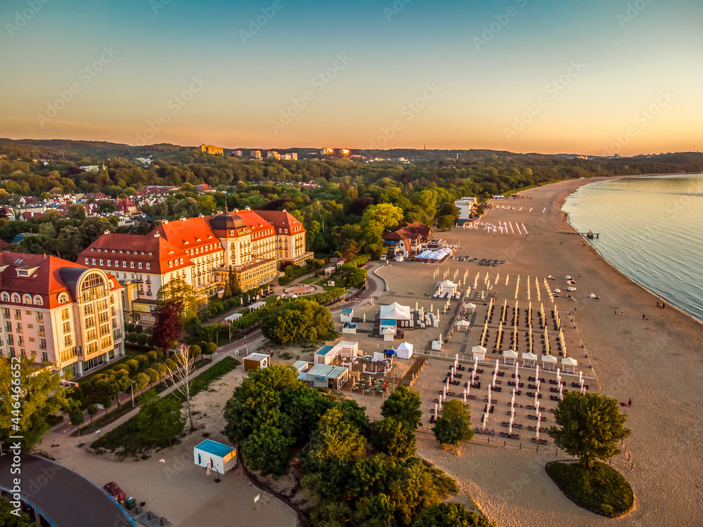 Plaża Sopot - obrazy, fototapety, plakaty 