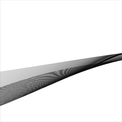 Wall Mural - abstract black line grey wave gray band on white background vector