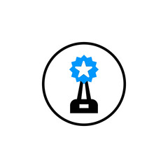 Canvas Print - creative award or trophy vector icon