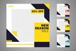 © artdesign99_ - New set of editable minimal banner templates. Suitable for social media posts and web or internet ads. Vector illustration with photo college.