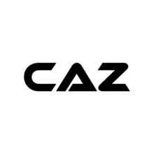 CAZ Letter Logo Design With White Background In Illustrator, Vector Logo Modern Alphabet Font Overlap Style. Calligraphy Designs For Logo, Poster, Invitation, Etc.