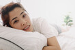 © Sevendeman - Close up of happy Asian woman just wake up in warm morning of summer.