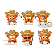 Sticker - Cool cowboy star icon cartoon character with a cute hat