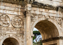 Arch Of Constantine (Arco De Constantino), Rome, Italy 