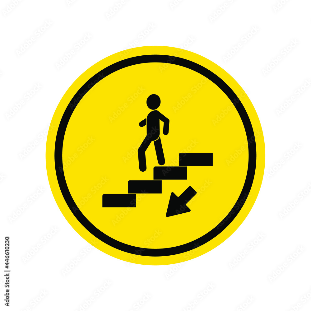 up-down stairs sign Stock Vector | Adobe Stock