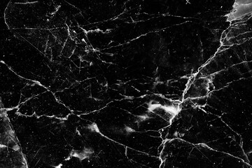 Wall Mural - white pattern detailed structure of black marble texture and background for luxury interior or product design.