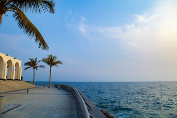 Wall Mural - Jeddah beach Saudi Arabia - Red Sea corniche View , Waterfront
