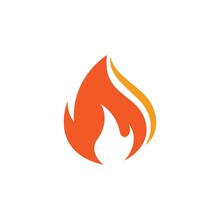 Hot Flame Fire Vector Icon Illustration