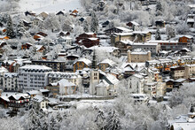 Saint Gervais Mont-Blanc Village, A Famous Ski Resort, Saint-Gervais, Haute Savoie, French Alps, France