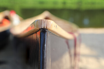 skiff  pleasure boat wherry shallop board macro