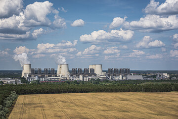 Canvas Print - Scenic view of the Jaenschwalde power plant near Cottbus in Germany