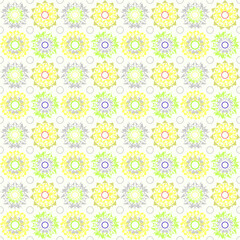 Poster - Seamless pattern summer tropical backgrounds