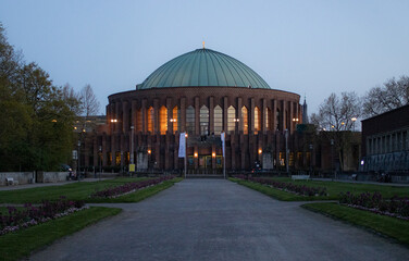 Sticker - The Tonhalle Dusseldorf by night