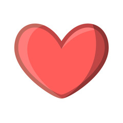 Wall Mural - Isolated heart icon Love symbol Vector ilustration