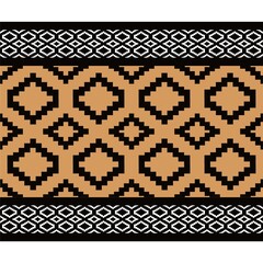 Seamless brown color fabric pattern abstrac texture background, retro and vintage decorative on cloth art material.