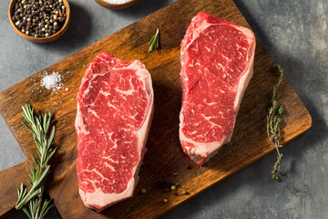 Poster - Raw Red Organic New York Strip Steak