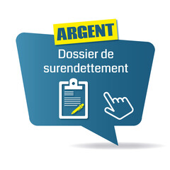 Poster - Logo dossier de surendettement.