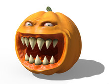 Evil Halloween Pumpkin