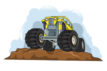 off-road monster truck vector