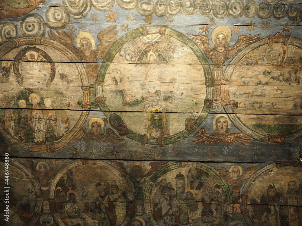 Obraz na płótnie Elementy religijne w kościele w salonie