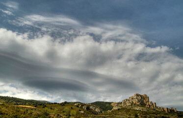 Wall Mural - Vue panoramique sur le château de Loarre, Aragon, France