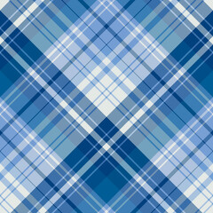 Seamless pattern in bright blue colors for plaid, fabric, textile, clothes, tablecloth and other things. Vector image. 2