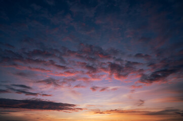 Canvas Print - Colorful cloud and sky background