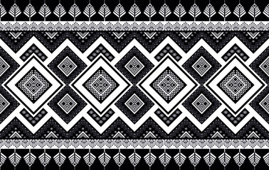 Ikat geometric ethnic pattern. Aztec fabric carpet mandala ornament chevron textile decoration wallpaper. Traditional embroidery vector illustrations background.