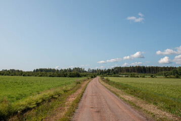 road in the field