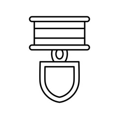 Wall Mural - Isolated medal icon First place Vector illustration