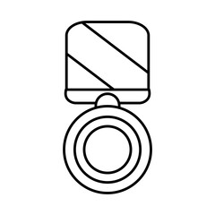 Wall Mural - Isolated medal icon First place Vector illustration