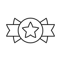 Wall Mural - Isolated medal icon First place Vector illustration