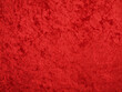 Closeup of red velvet cloth background